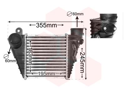 VAN WEZEL Kompressoriõhu radiaator 03004172